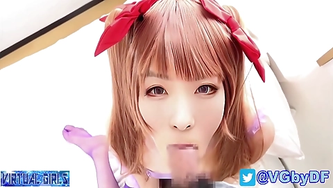 Shemale with a sexy body is getting fucked by a dude