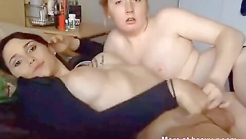 Blonde amateur gives rim job to boyfriend and her pussy