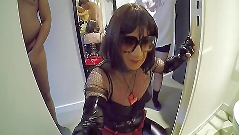 Horny brunette gets fucked in ass by her boyfriend