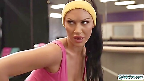 Amazing tattooed babe gets fucked in the yoga studio