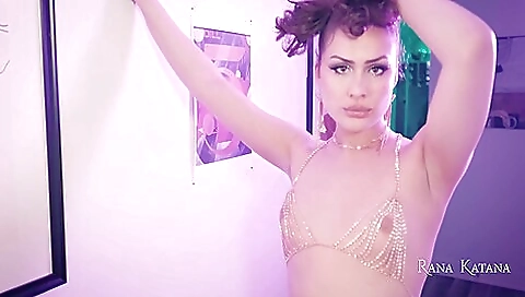 Busty brunette with a big booty analizing by her lover