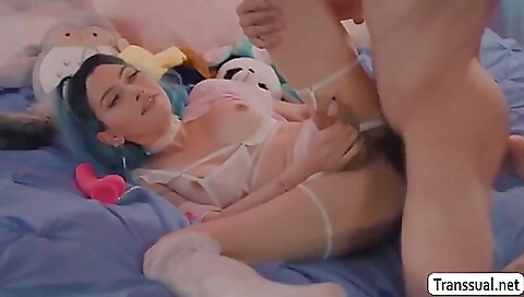 Busty slut wants to play with her friend's cock and to get it on